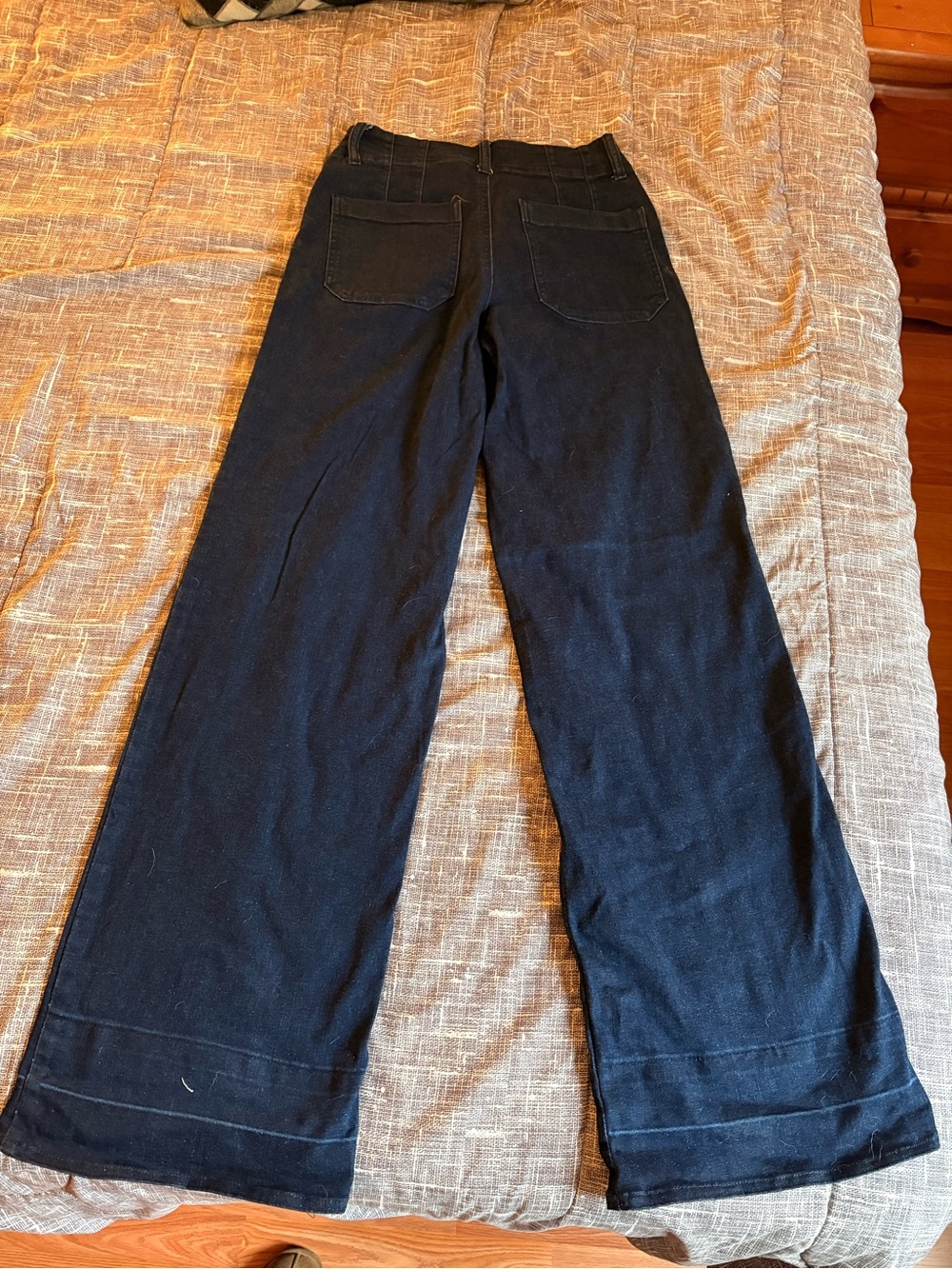 CLEO Wide Leg Women's Jeans in Dark Navy